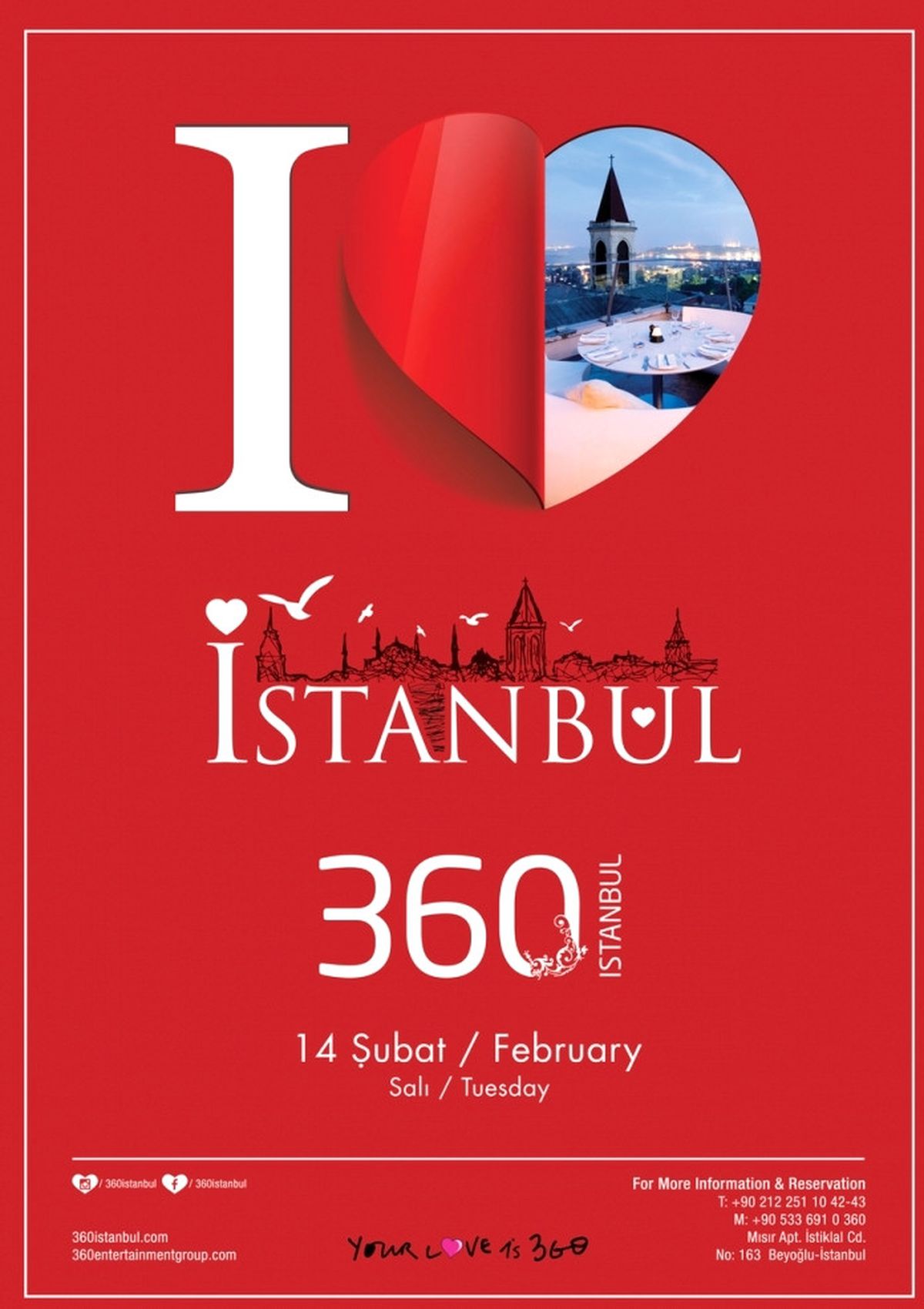 14th February Valentine's Day - 360 Istanbul -