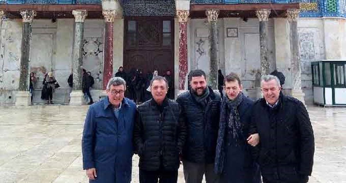 Beşiktaşlı Yöneticiler Mescid-i Aksa'yı Ziyaret Etti