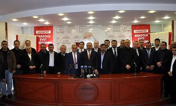 Gaziantep'te 22 Stk'den 'Evet' Açıklaması