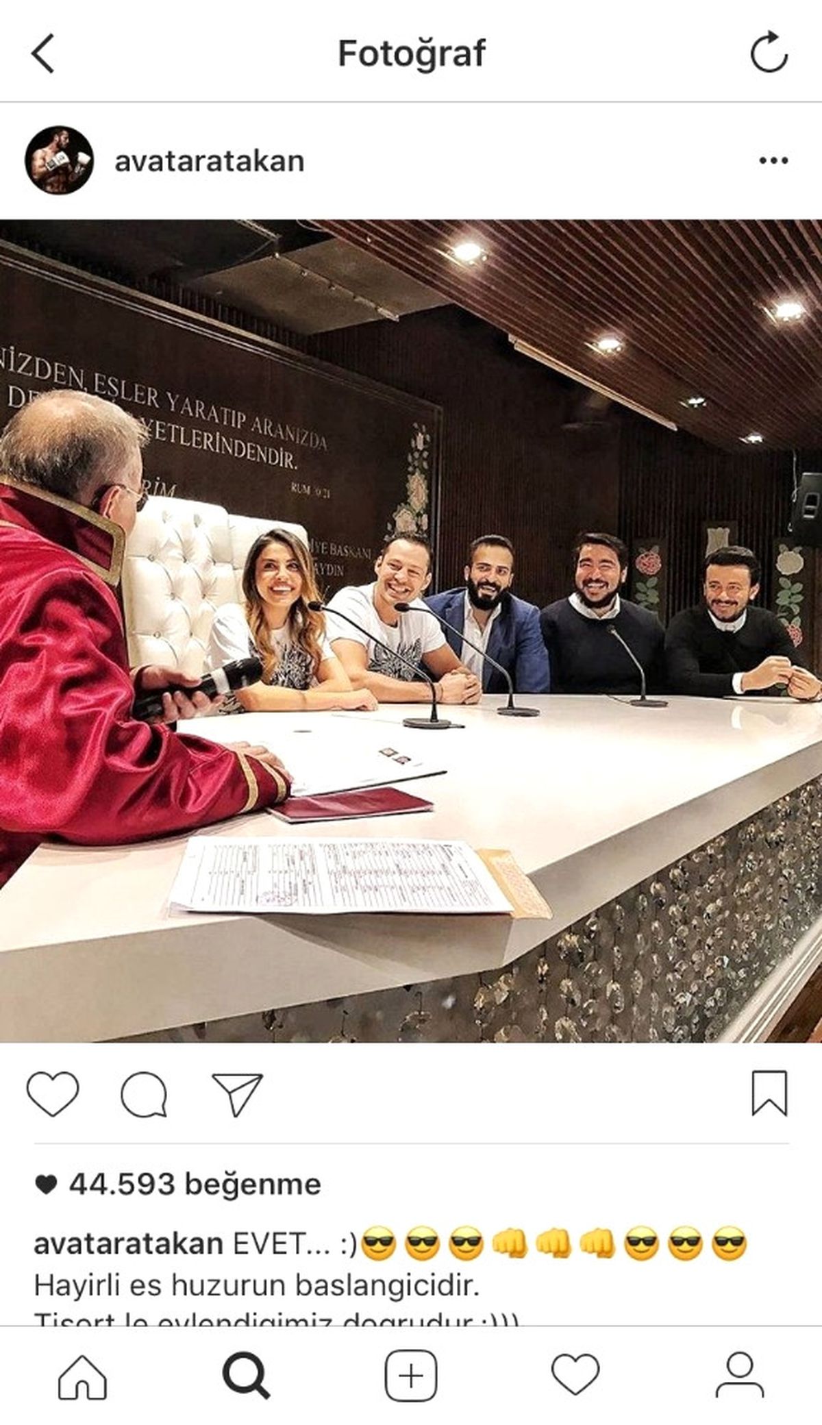 Avatar Atakan Tişörtle Damat Oldu