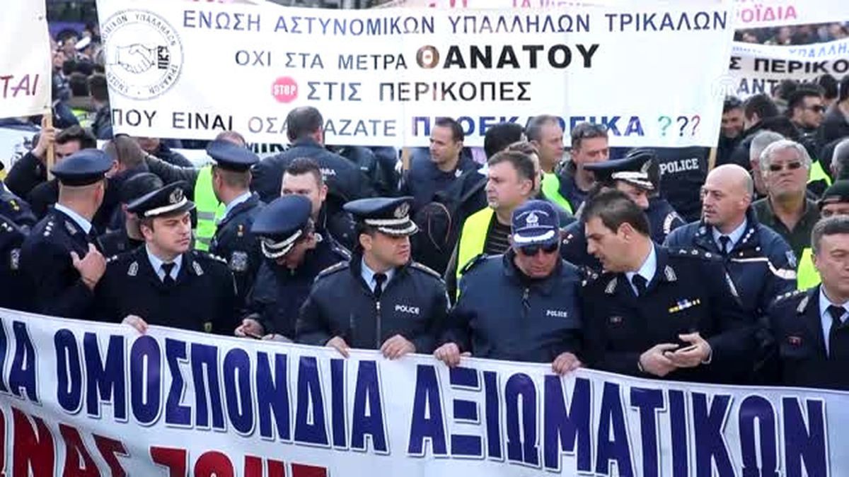Atina'da Daha İyi Çalışma Koşulları İçin Gösteri