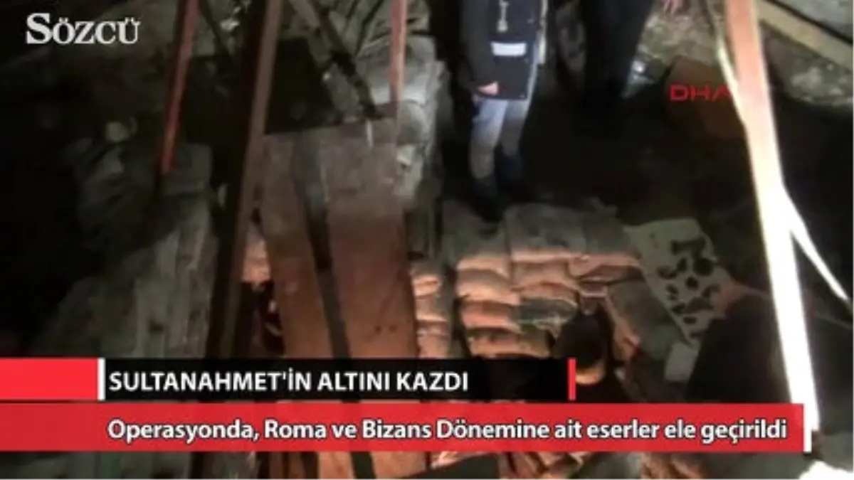 Sultanahmet'in Altını Kazdı 2 Bin Yıllık Eserlerle Yakalandı