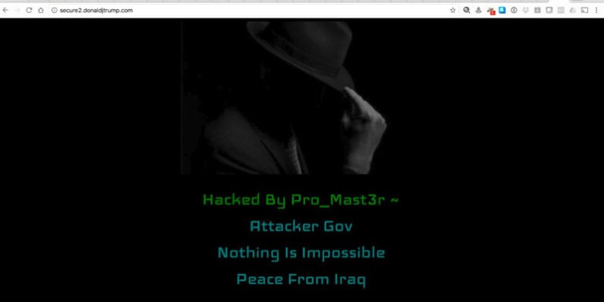 Trump'ın Web Sitesi Ele Geçirildi