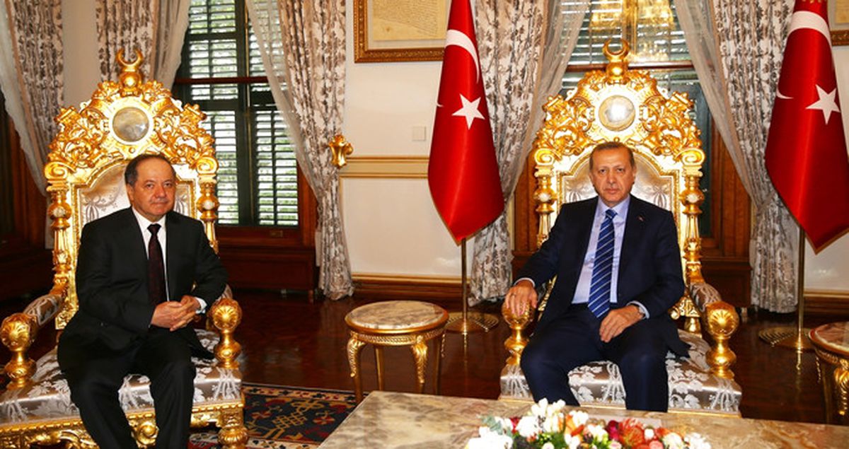 Cumhurbaşkanı Erdoğan, Mesut Barzani'yi Kabul Etti