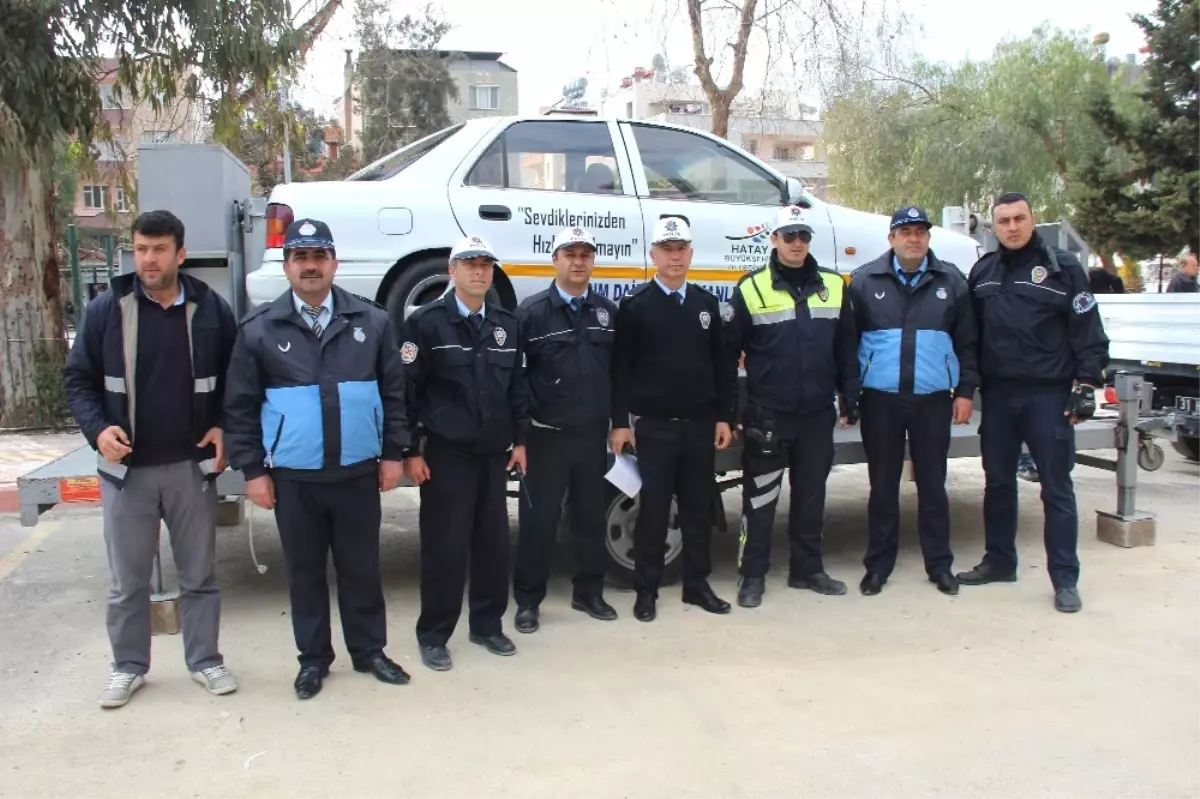 Samandağ'da Trafik Güvenliği Çalışması