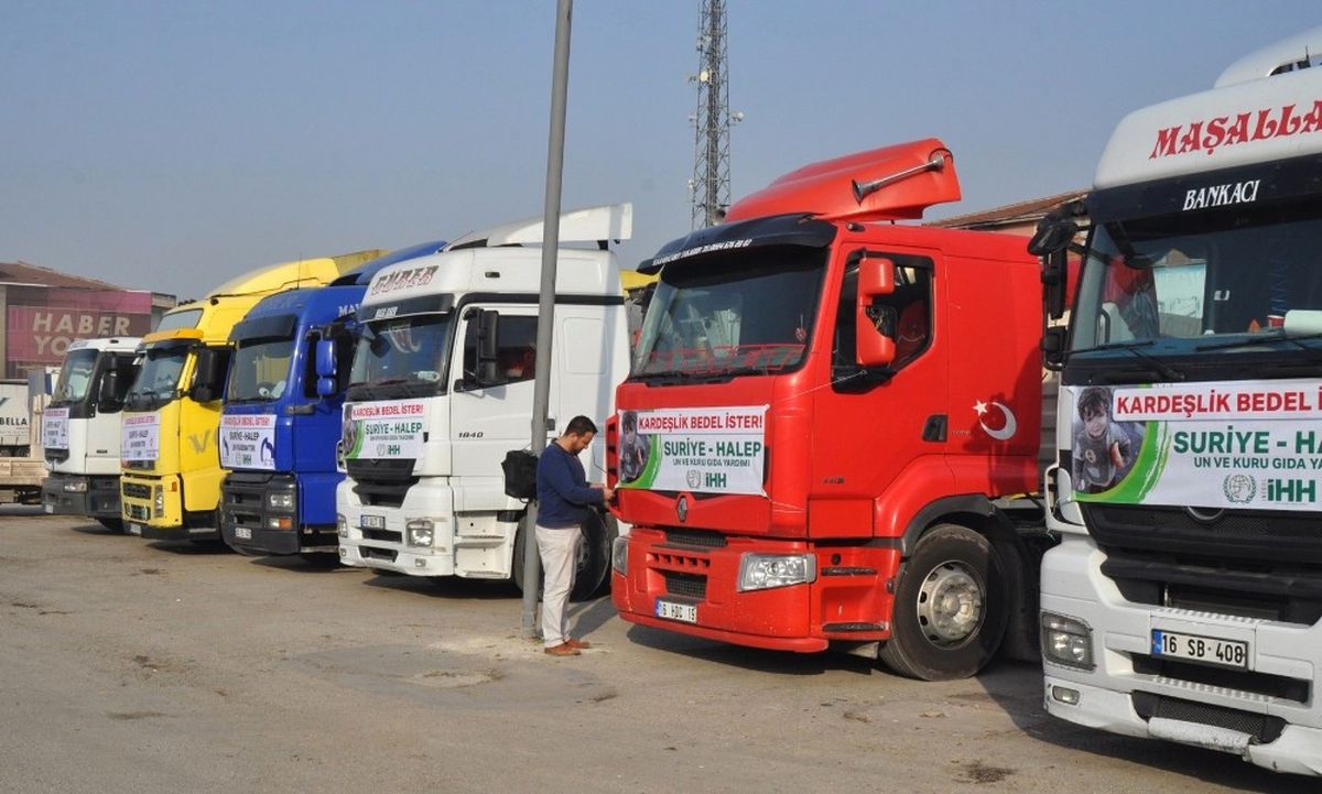 İnegöl'den Suriye'ye 6 Tır Yardım