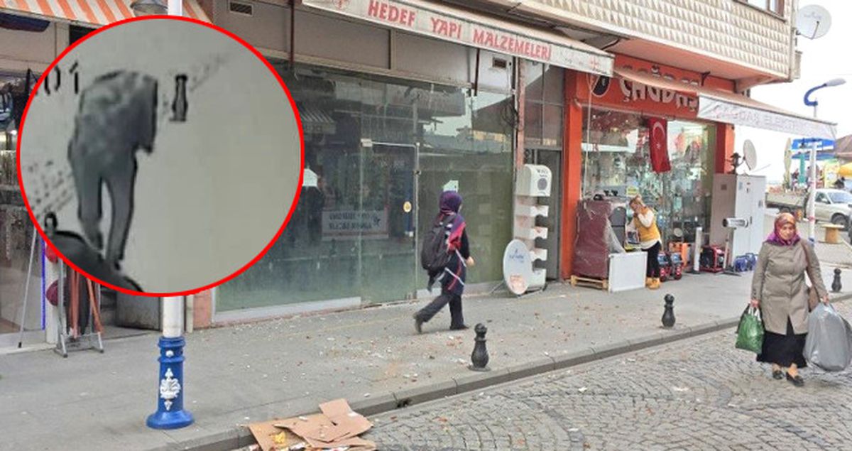 Rize'de Sokakta Yürüyen Vatandaşın Kafasına Tuğla Düştü