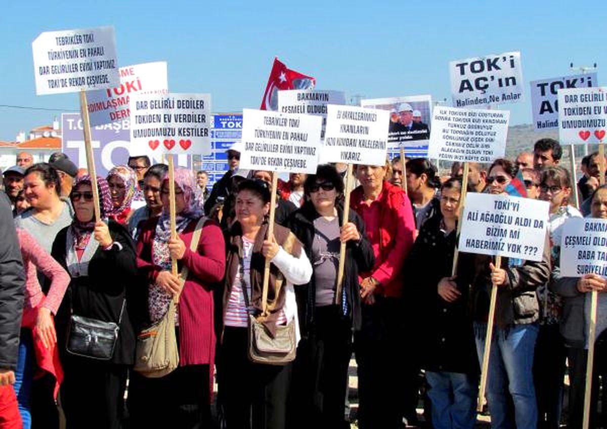 Çeşme'deki TOKİ Hak Sahiplerinden Fiyat Tepkisi