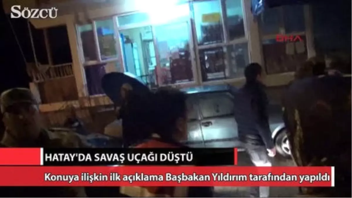 Hatay'da Savaş Uçağı Düştü