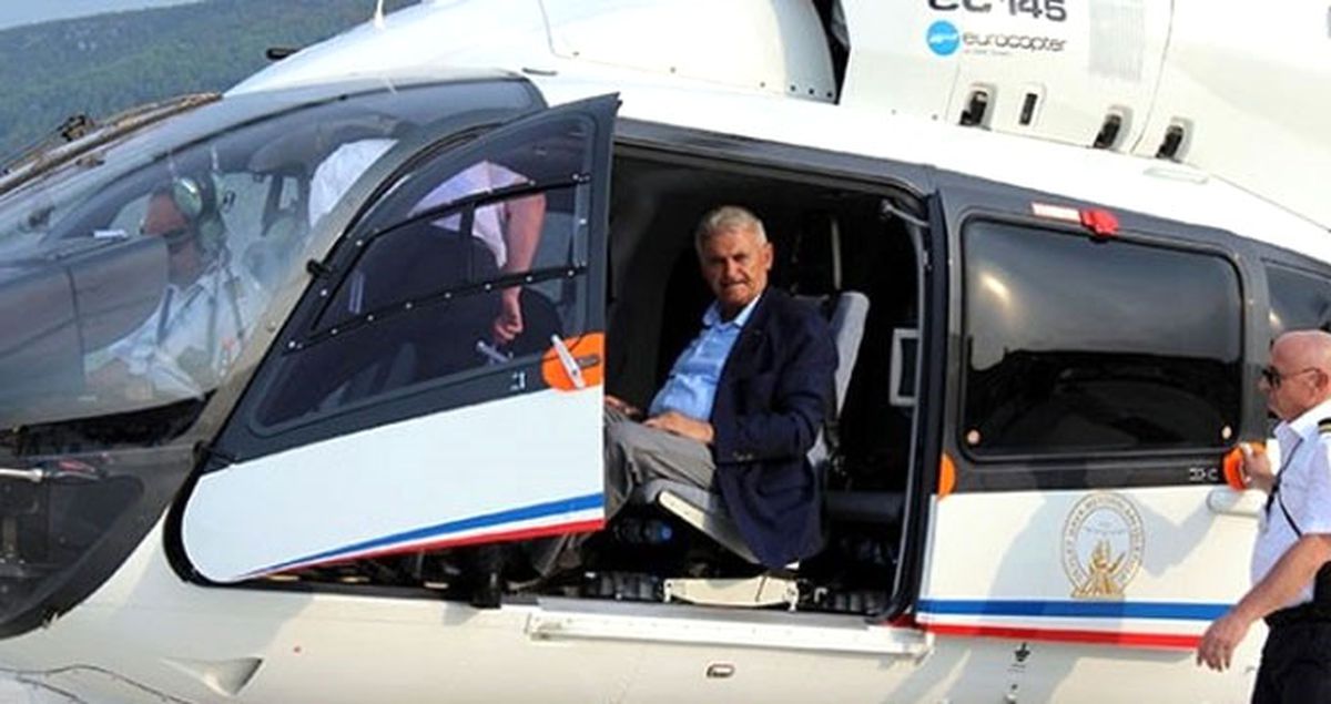 Başbakan Yıldırım'ın Helikopteri Pisti Üç Kez Pas Geçti