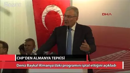 CHP'den Almanya Tepkisi