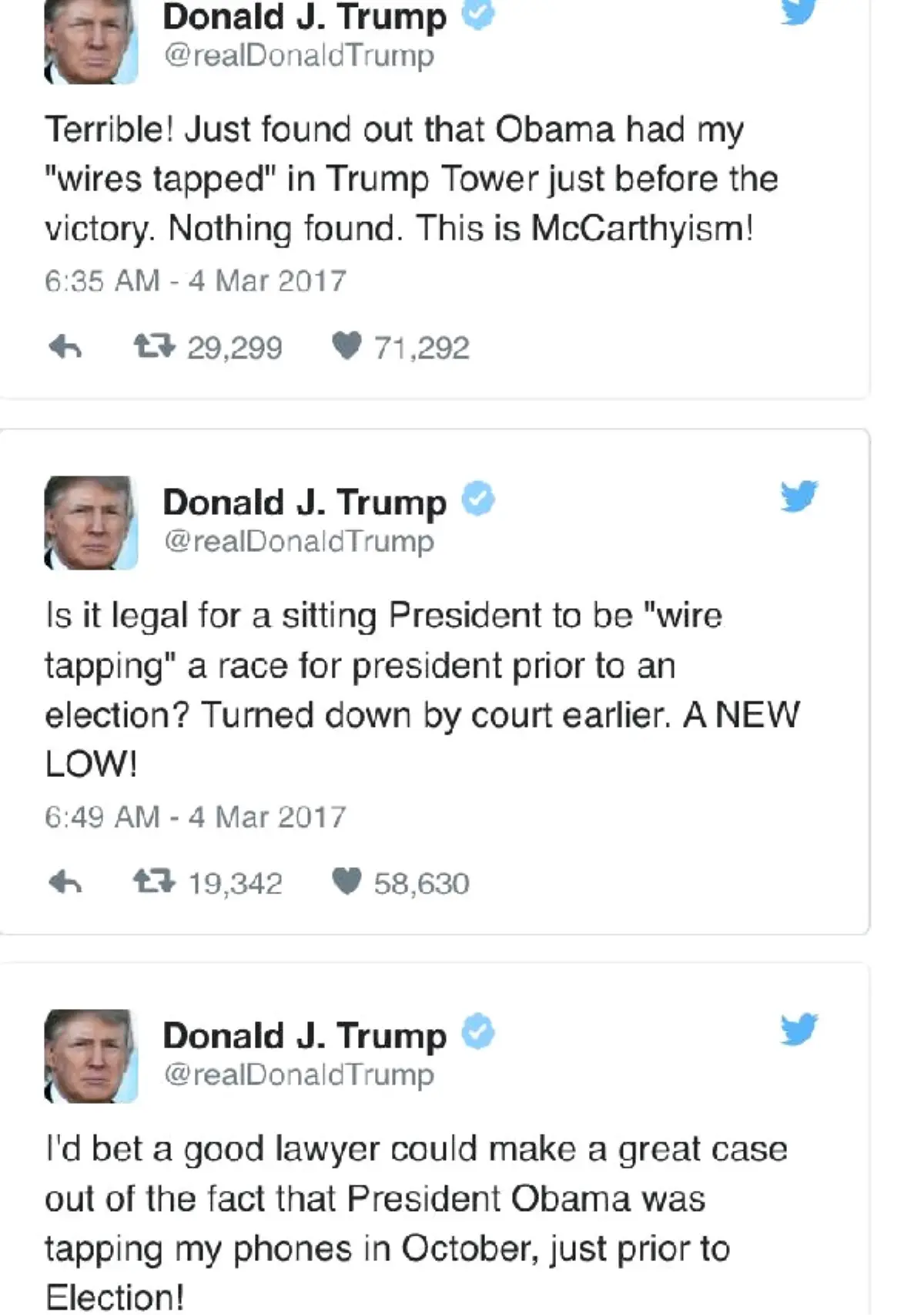 Trump'tan Obama'ya 'Telekulak' Suçlaması