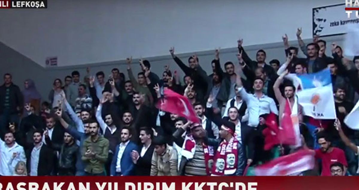 Başbakan Yıldırım'a Kıbrıs'ta Ülkücülerden Büyük Destek