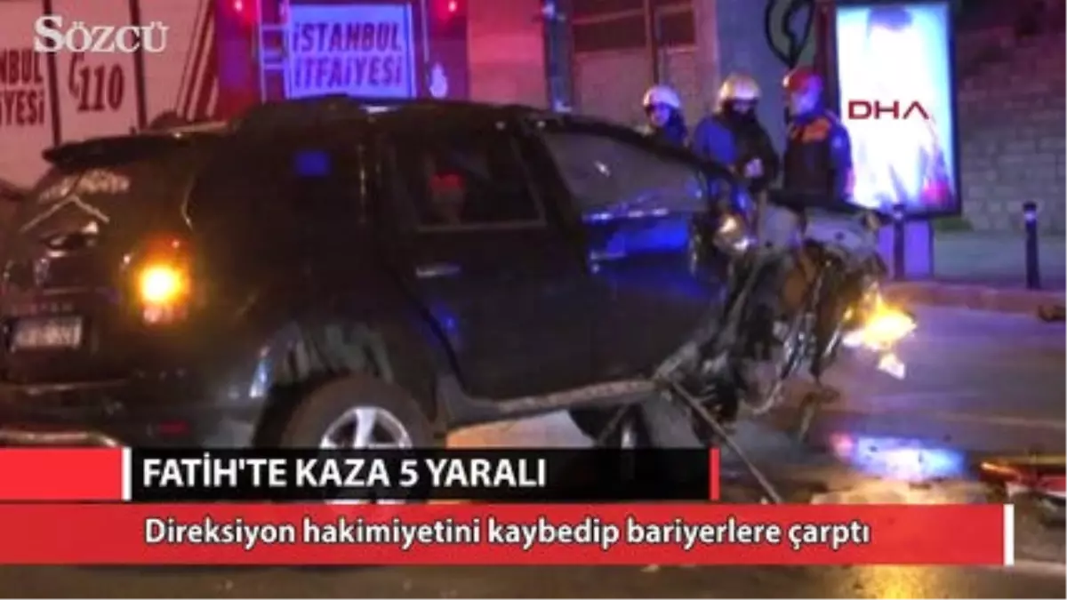 Fatih'te Kazada Ünlü Damat Adayı Yaralandı
