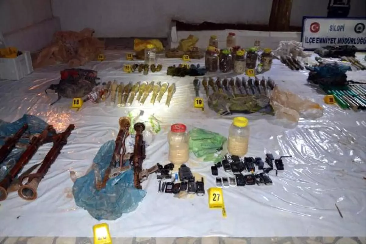 Silopi'deki Bir Evin Bodrumunda PKK'nın Cephaneliği Bulundu