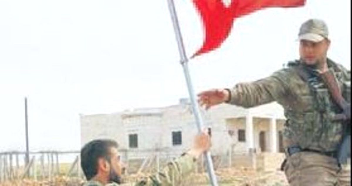 ÖSO Battuşiye Köyüne Türk Bayrağını Dikti