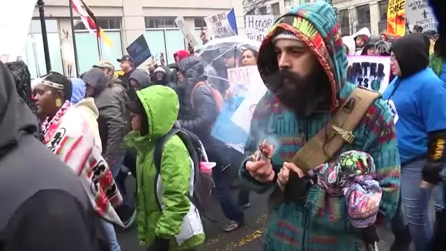 Yerlilerin 'Petrol Boru Hattı' Protestosu - Washıngton