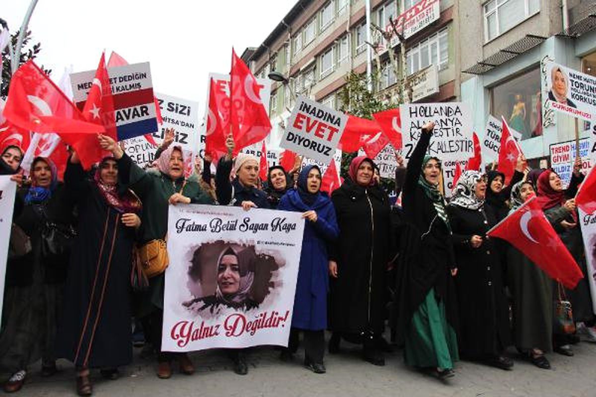 Sakarya'da 2 Bin Kişi Hollanda'ya Tepki İçin Yürüdü