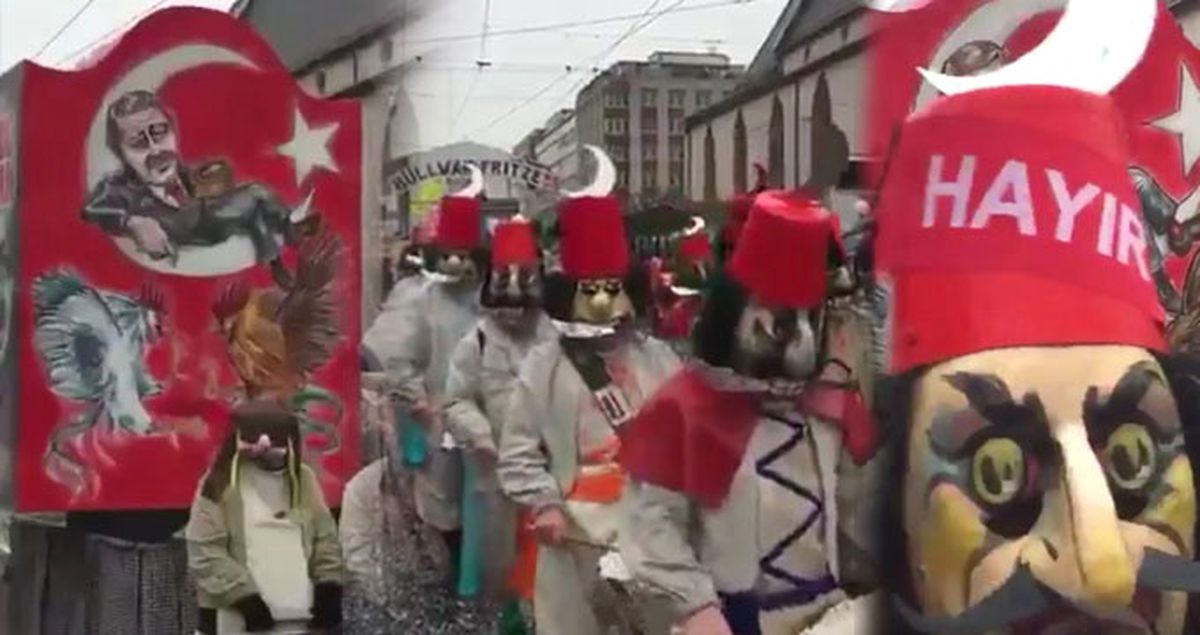 İsviçre'deki Maske Festivalinde Türkiye ve Erdoğan'a Küstahlık