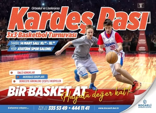Kardeş Pası Basketbol Turnuvası 14 Mart�ta