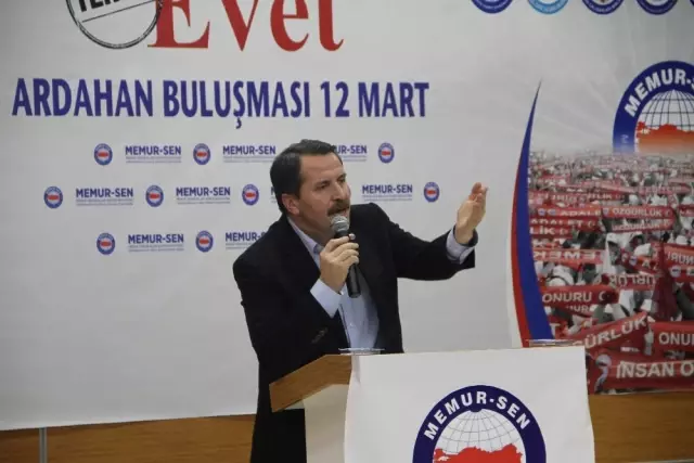 Memur Sen Genel Başkanı Yalçın: 'Hayır Demek, PKK'yı, Fetö'yü, Hollanda'yı, Almanya'yı Sevindirmek... Memur Sen Genel Başkanı Yalçın: 'Hayır Demek, PKK'yı, Fetö'yü, Hollanda'yı, Almanya'yı Sevindirmek...