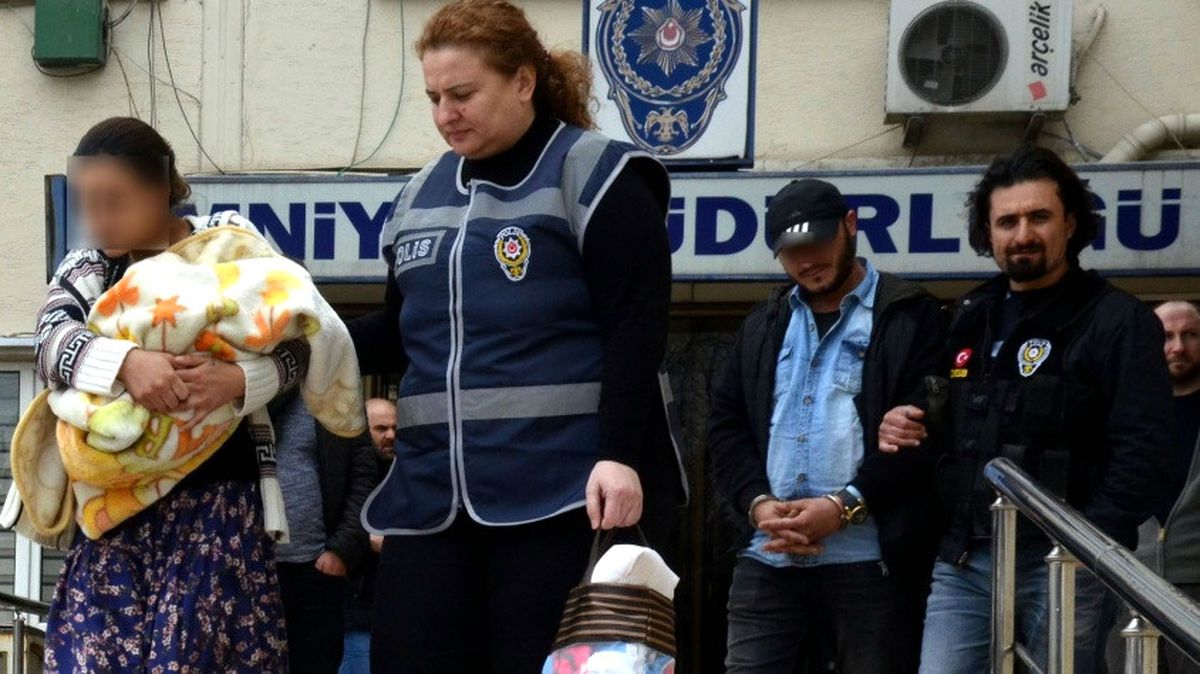 Uyuşturucu Taciri 20 Günlük Bebeğiyle Gözaltına Alındı