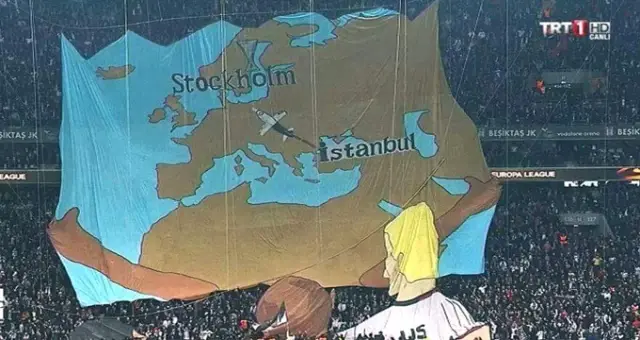 Beşiktaşlı Taraftarlar, Koreografide Kıbrıs'ı Unuttu