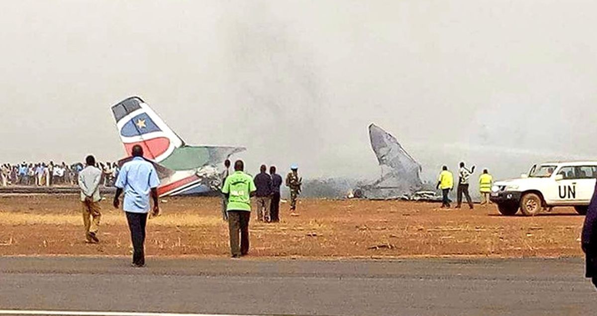 Güney Sudan'da 44 Kişiyi Taşıyan Uçak Düştü