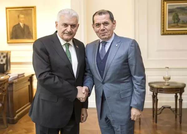 Başbakan Yıldırım, Galatasaray Başkanı Dursun Özbek'i Kabul Etti