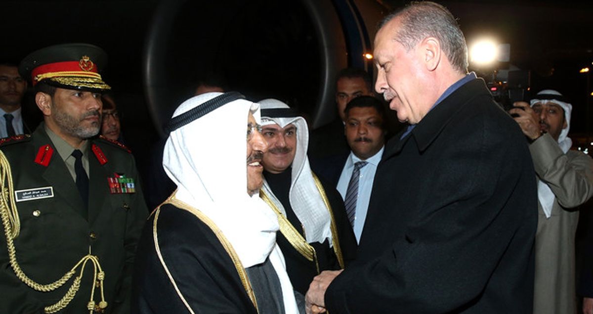 Cumhurbaşkanı Erdoğan Kuveyt Emiri'ni Havalimanında Karşıladı