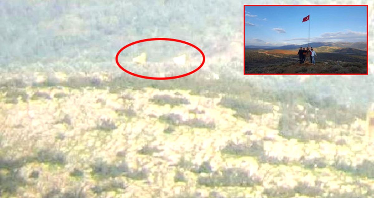 Sınırda PKK Bayrağı Krizi! Asker Bölgeyi Top Atışına Tuttu