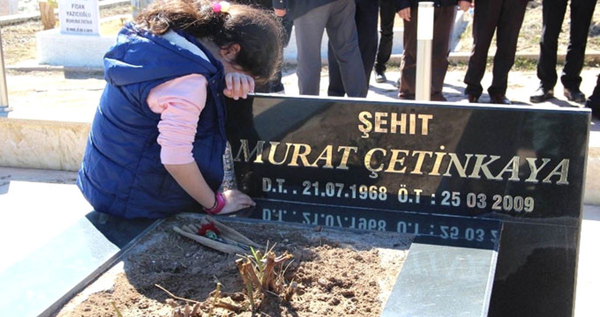 Minik Şevval, Hiç Görmediği Babasının Mezarına Sarılarak Gözyaşı Döktü