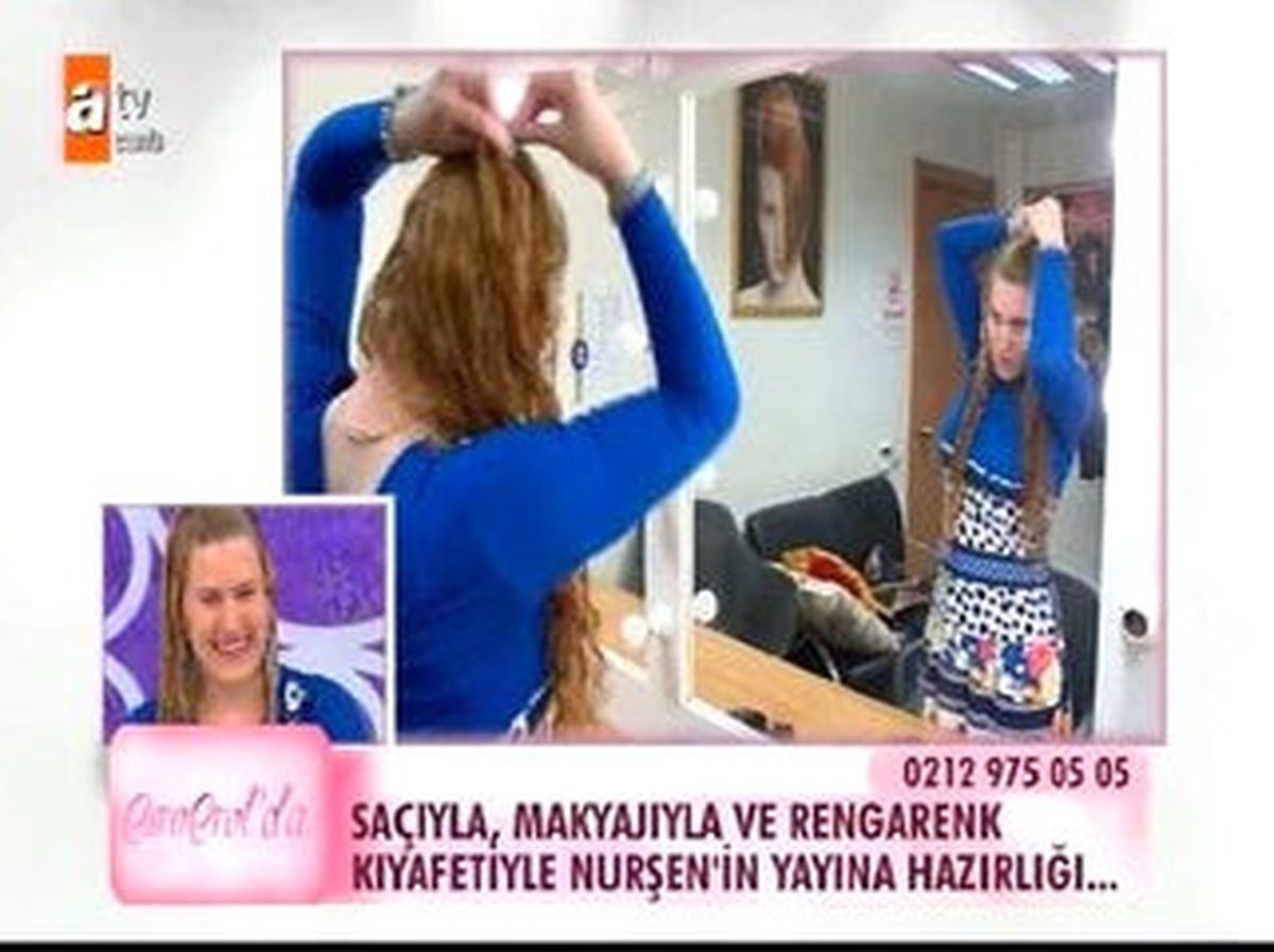 Esra Erol'da - Nurşen Programa Nasıl Hazırlanıyor? İşte Makyajsız Hali