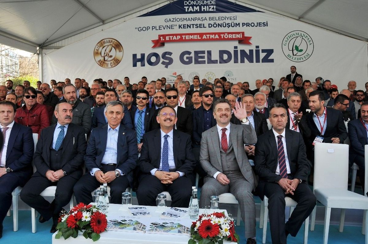 Bakan Özhaseki, Gaziosmanpaşa'da Temel Atma Törenine Katıldı