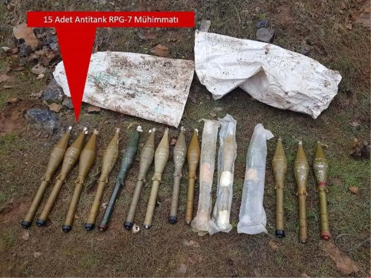 Şırnak Beytüşşebap'ta Anti Tank Mühimmatı Ele Geçirildi