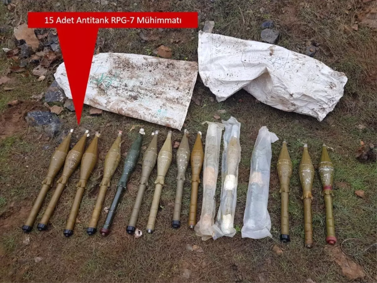 Şırnak'ta Anti Tank Mühimmatı Ele Geçirildi