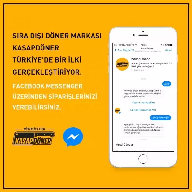 Facebook Messenger Uzerinden Doner Siparisi Nasil Verilir Haberler