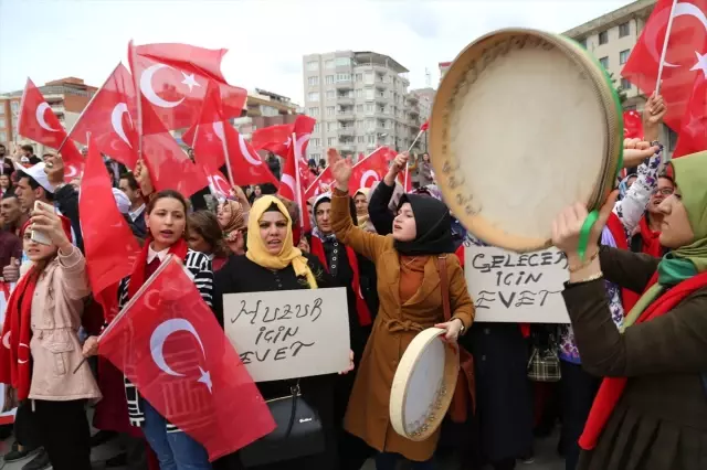 Tügva'dan 'Türkiye İçin Evet' Yürüyüşü Tügva'dan 'Türkiye İçin Evet' Yürüyüşü