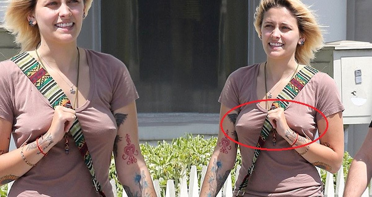 Michael Jackson'ın Kızı Sütyensiz Dışarı Çıkınca Gizli Piercing'leri Belli Oldu
