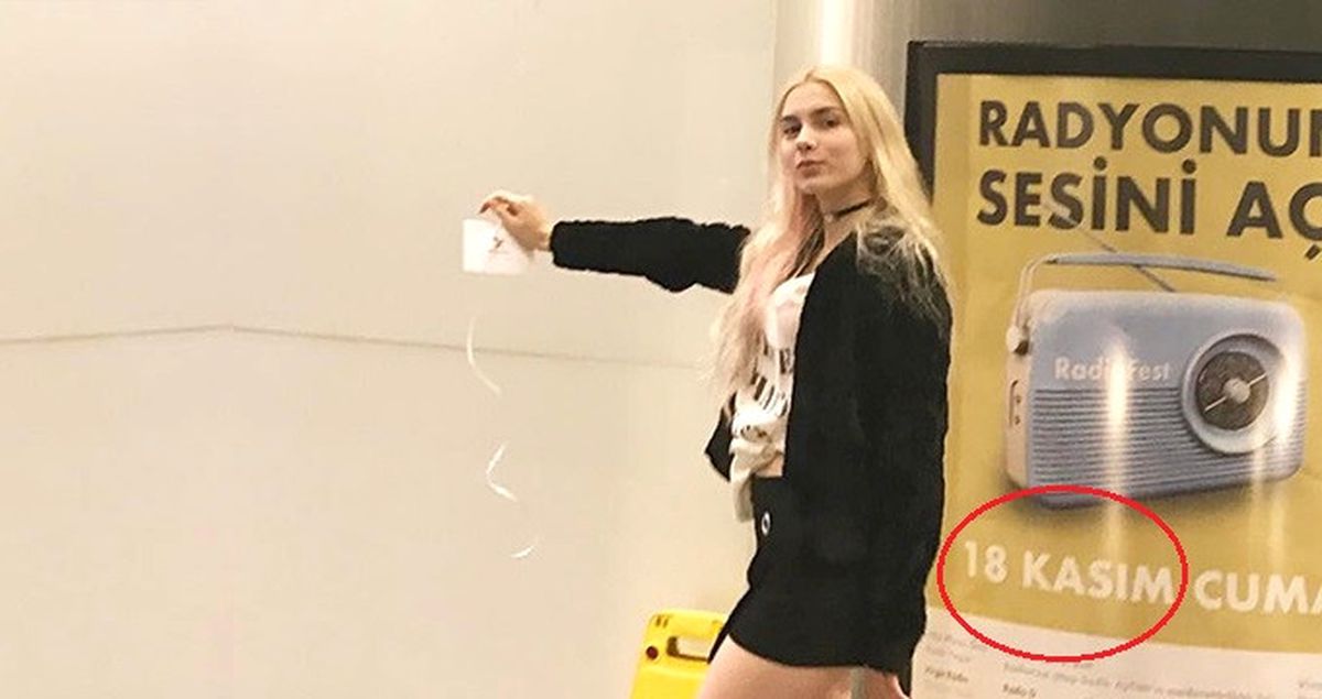 Reklam Afişindeki Tarih Aleyna Tilki'yi Ele Verdi