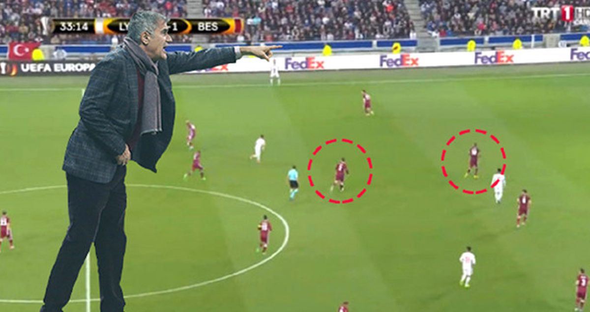 Şenol Güneş, Lyon Karşısında Hiç Denemediği Sistemle Oynadı