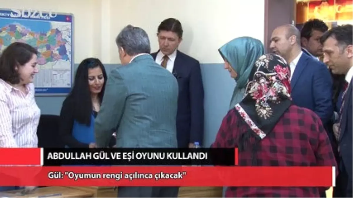 Abdullah Gül'e 'Oyunun Rengi' Soruldu