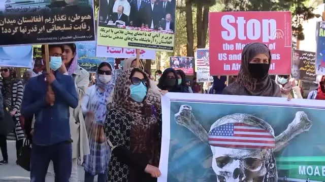 Afganistan'da 'Tüm Bombaların Anası'Nı Kullanması Protesto Edildi Afganistan'da 'Tüm Bombaların Anası'Nı Kullanması Protesto Edildi