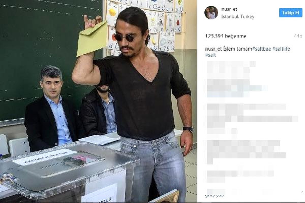 Sosyal Medya Fenomeni Nusret'ten İlginç Oy Kullanma