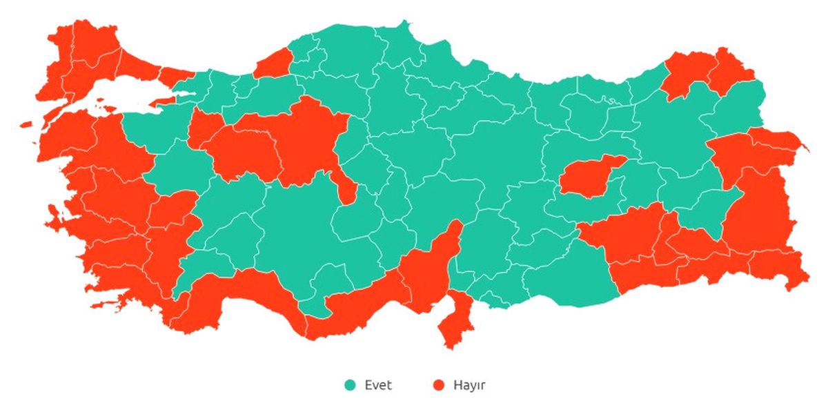 5 İlde Tüm İlçeler 'Hayır' Dedi