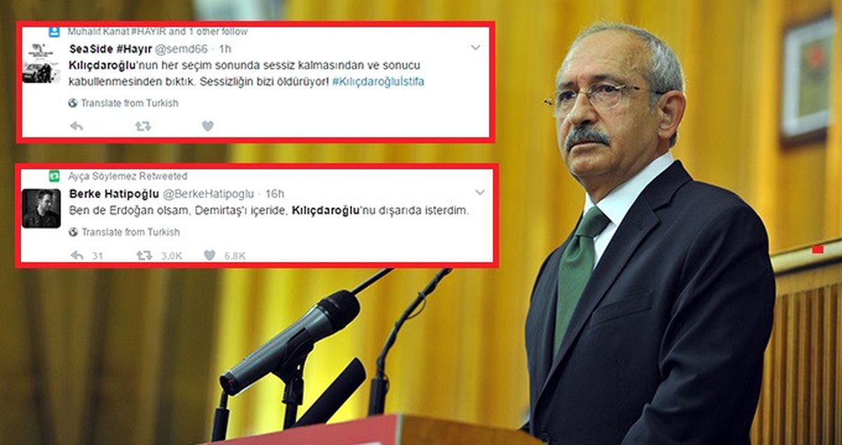 CHP'liler Kılıçdaroğlu'nu Sosyal Medyadan İstifaya Çağırdı