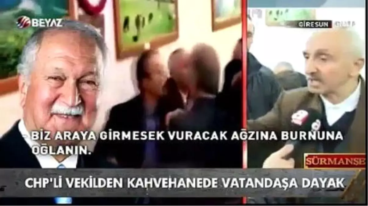 Kahvehanede Vatandaşa Saldıran CHP'li Vekile Tepki