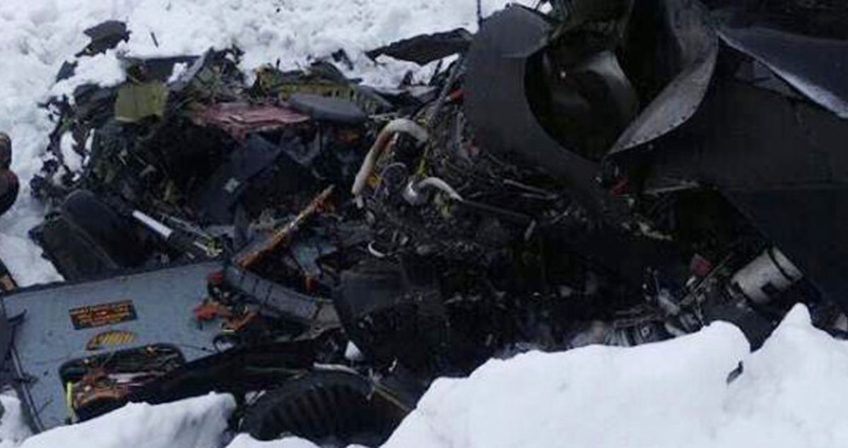 Tunceli'de Düşen Helikopterden İlk Fotoğraf Yayınlandı