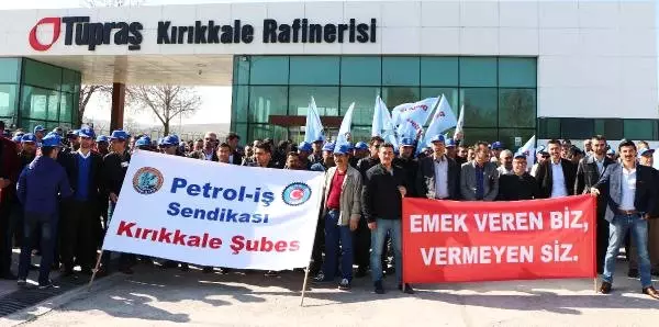 Tüpraş'ta İşçi Eylemi Tüpraş'ta İşçi Eylemi
