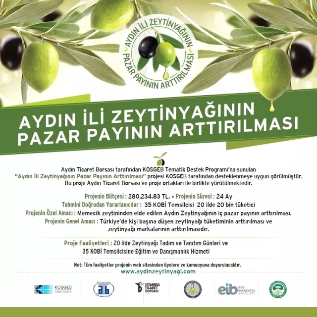 Aydın Ticaret Borsası, Zeytinyağını Kocaeli'de Tanıtacak